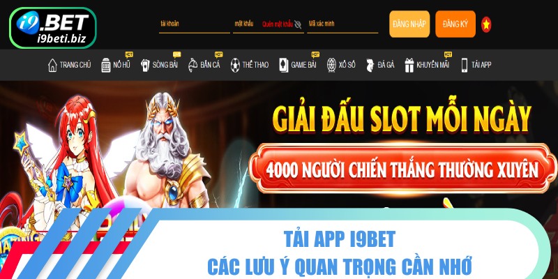 Tải App I9BET Tận Hưởng Game Cược Trên Điện Thoại Di Động 3 Lưu ý khi người chơi thực hiện tại app I9BET